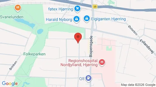 Boligudlejningsejendomme til salg i Hjørring - kort over placeringen