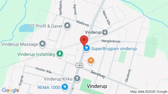 Erhvervslejemål til salg i Vinderup - Foto fra Google Street View