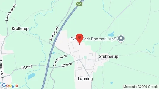 Hoteller til salg i Løsning - kort over placeringen