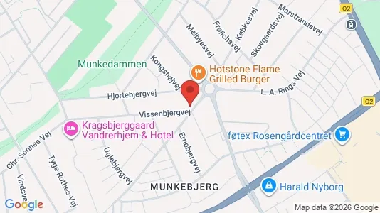 Erhvervslejemål til salg i Odense M - kort over placeringen