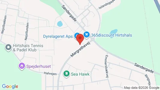 Lagerlokaler til salg i Hirtshals - kort over placeringen