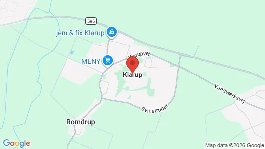 Boligudlejningsejendomme til salg i Klarup - kort over placeringen