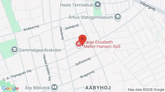 Kontorlokaler til salg i Åbyhøj - kort over placeringen