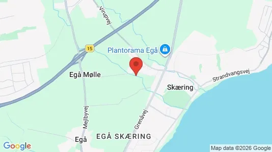 Butikslokaler til salg i Egå - kort over placeringen