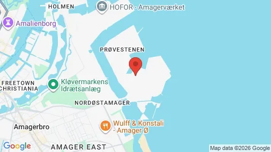 Restaurantlokaler til salg i København S - kort over placeringen
