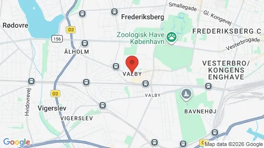 Butikslokaler til salg i Valby - kort over placeringen