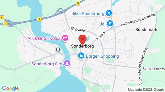 Hoteller til salg i Sønderborg - Foto fra Google Street View