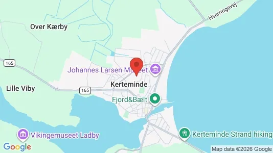 Lagerlokaler til salg i Kerteminde - kort over placeringen
