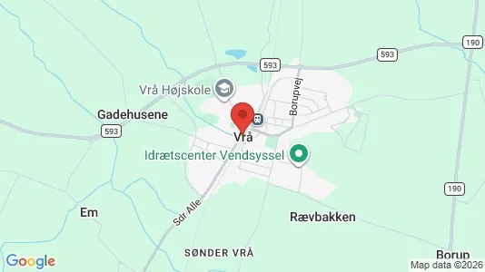 Erhvervslejemål til salg i Vrå - kort over placeringen