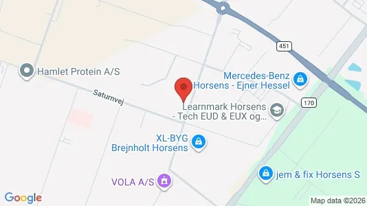 Erhvervsgrunde til salg i Horsens - Foto fra Google Street View