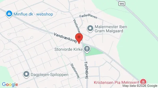 Erhvervslejemål til salg i Storvorde - kort over placeringen