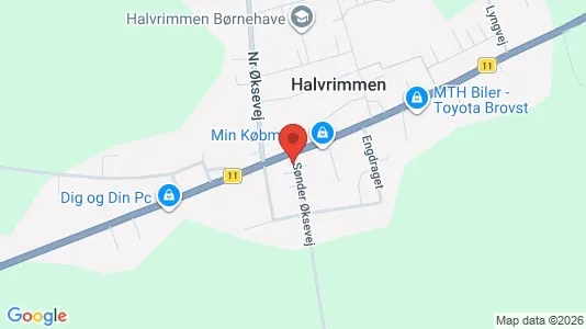 Erhvervslejemål til salg i Brovst - kort over placeringen