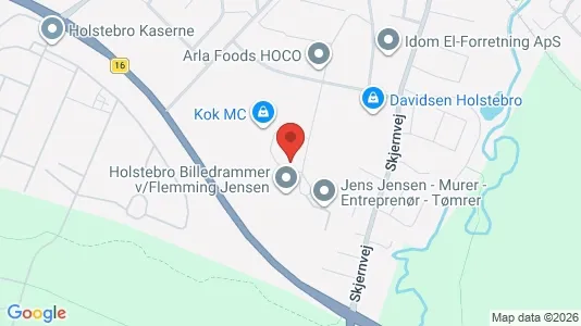 Boligudlejningsejendomme til salg i Holstebro - kort over placeringen