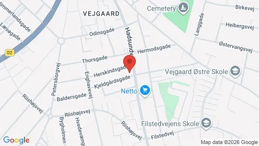 Erhvervslejemål til salg i Aalborg Centrum - kort over placeringen