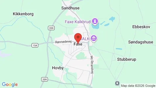Erhvervsgrunde til salg i Faxe - Foto fra Google Street View