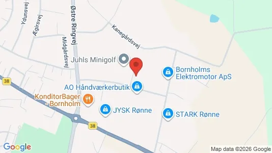 Erhvervslejemål til salg i Rønne - Foto fra Google Street View
