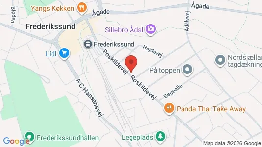 Lagerlokaler til salg i Frederikssund - kort over placeringen