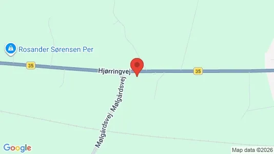 Erhvervslejemål til salg i Hjørring - kort over placeringen