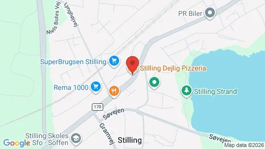 Erhvervslejemål til salg i Skanderborg - kort over placeringen