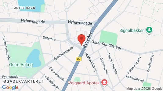 Kontorlokaler til salg i Aalborg Centrum - kort over placeringen