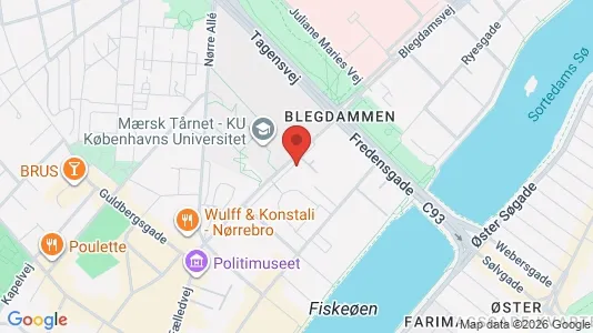 Kontorlokaler til salg i Nørrebro - kort over placeringen