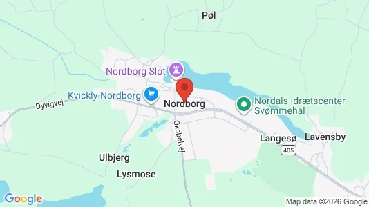 Erhvervslejemål til salg i Nordborg - kort over placeringen