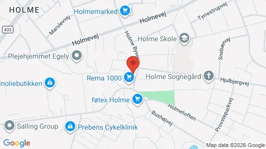 Boligudlejningsejendomme til salg i Højbjerg - kort over placeringen