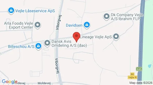 Lagerlokaler til salg i Vejle Centrum - kort over placeringen
