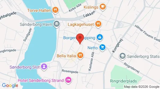 Erhvervslejemål til salg i Sønderborg - kort over placeringen